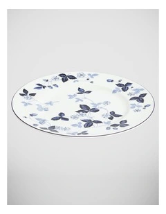 Wild Strawberry Plate 27.3cm in Inky Blue