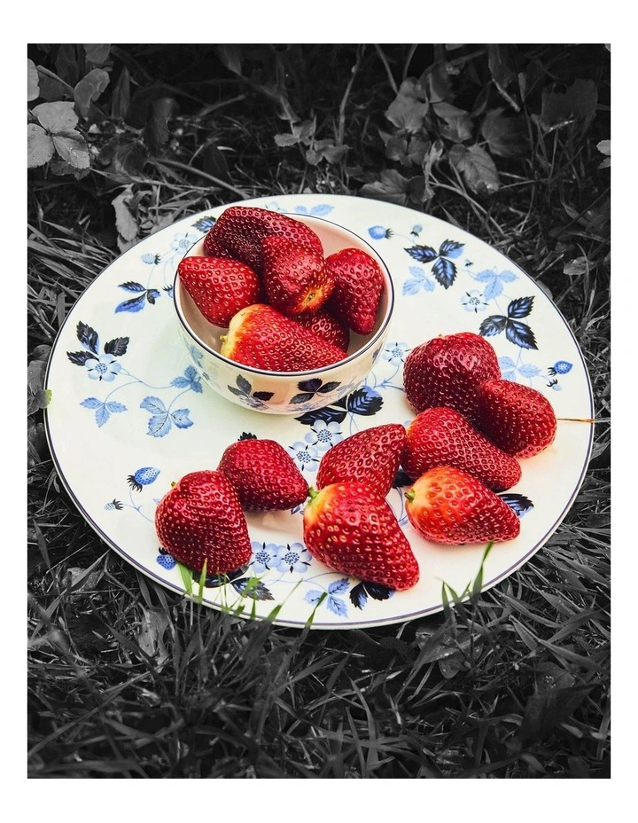 Wild Strawberry Plate 27.3cm in Inky Blue image 6