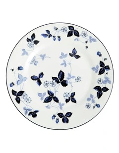 Wild Strawberry Plate 20.6cm in Inky Blue