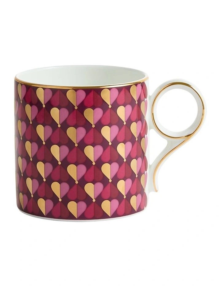 Love Mug 330ml Set of 2 in Magenta/Aegean image 4