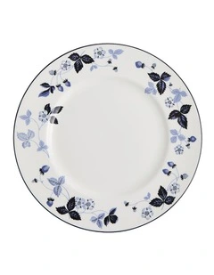 Wild Strawberry Plate in Inky Blue