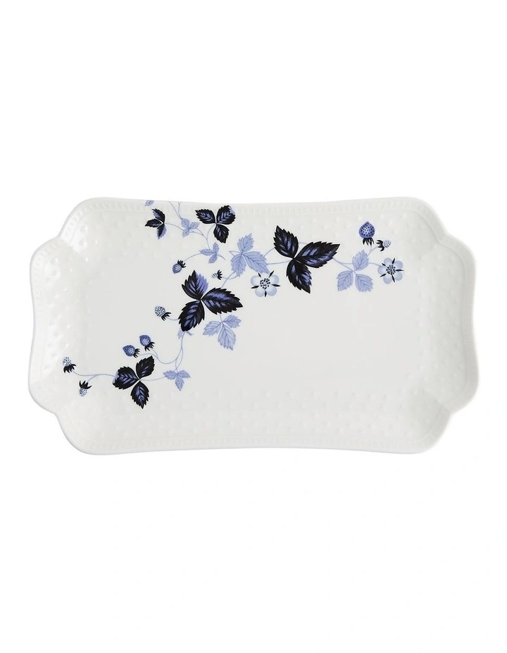 Wild Strawberry Rectangular Dish in Inky Blue image 1