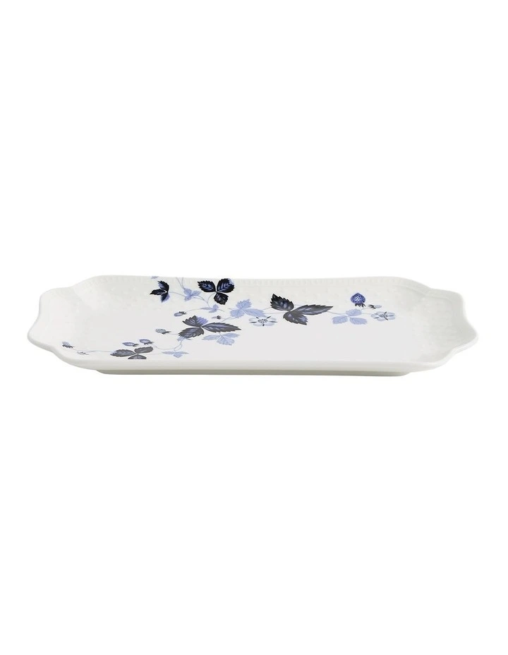 Wild Strawberry Rectangular Dish in Inky Blue image 2