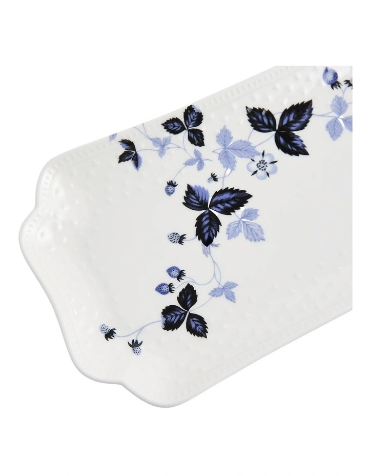 Wild Strawberry Rectangular Dish in Inky Blue image 4