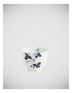 Wild Strawberry Tea Bowl in Inky Blue
