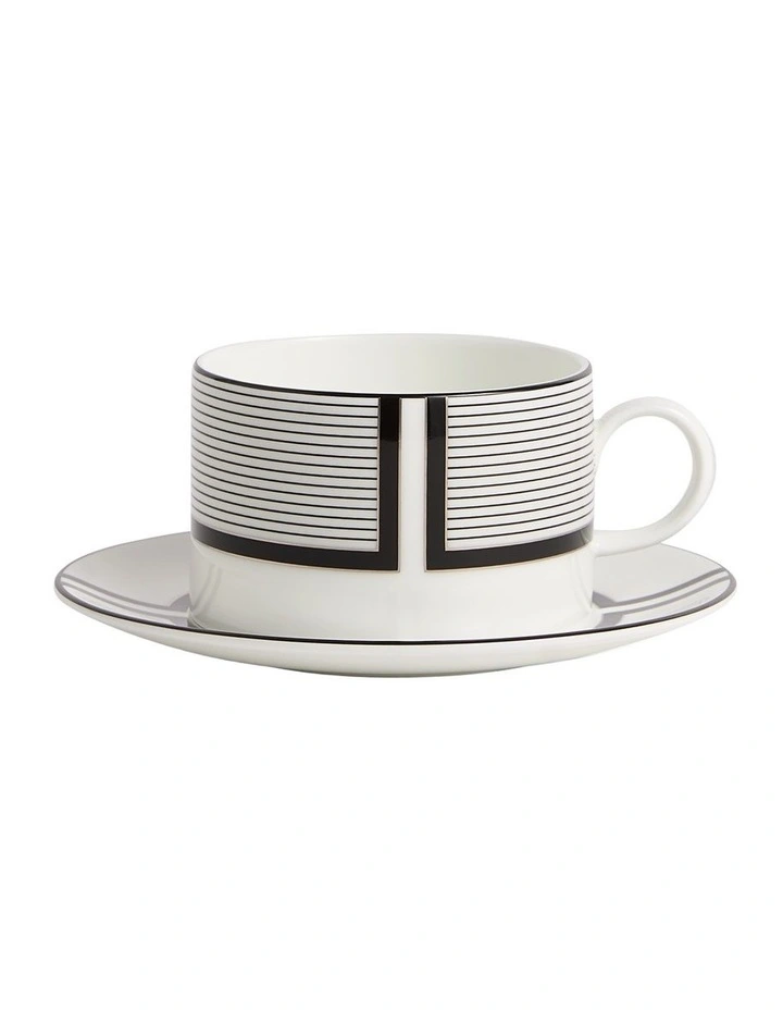 Vera Wang Luxe Graphite Teacup Saucer 235ml V1 image 1
