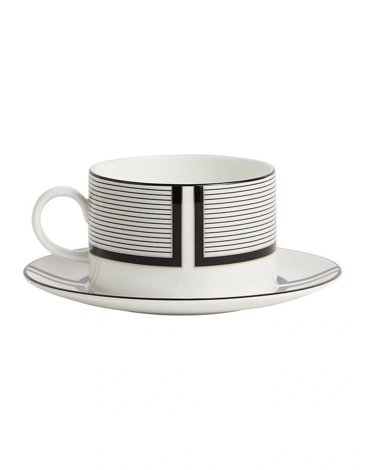 Vera Wang Luxe Graphite Teacup Saucer 235ml V1 image 4