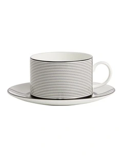 Vera Wang Luxe Graphite Teacup Saucer 235ml V2