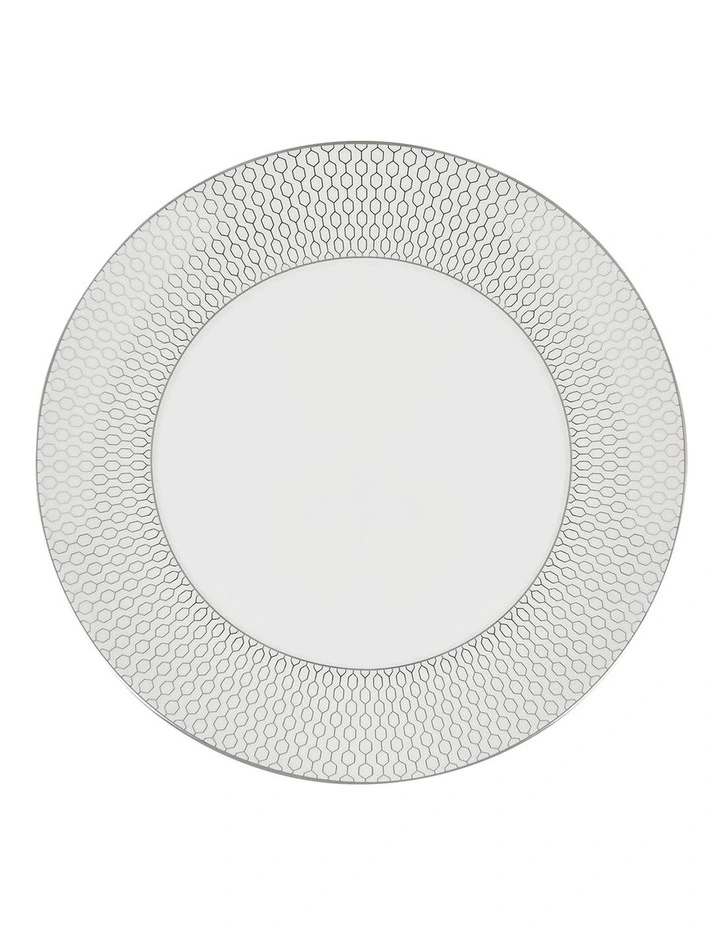 Gio Platinum Plate 20cm in White image 1