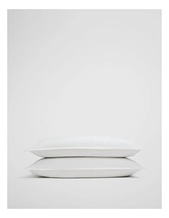 Brae Australian Cotton Pillowcase Pair in White