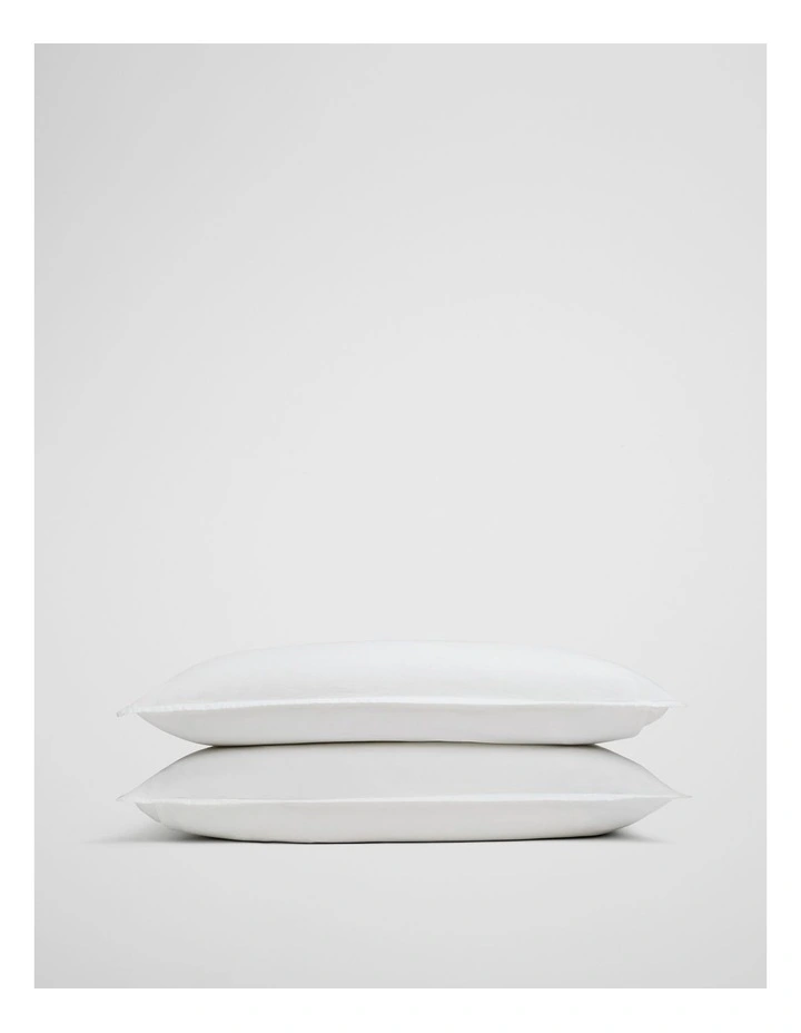 Brae Australian Cotton Pillowcase Pair in White image 1