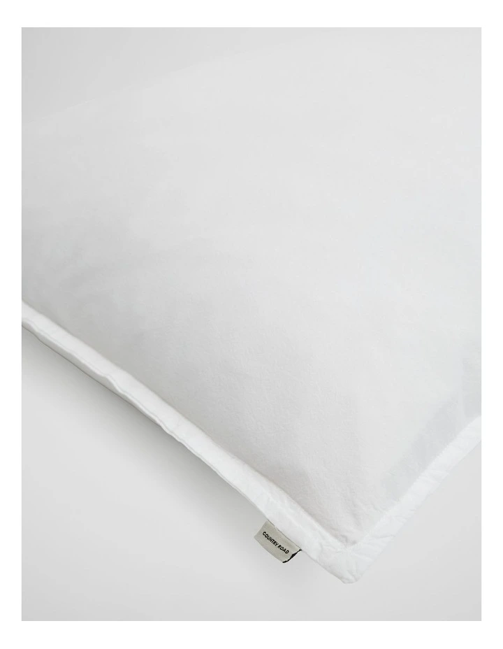 Brae Australian Cotton Pillowcase Pair in White image 2