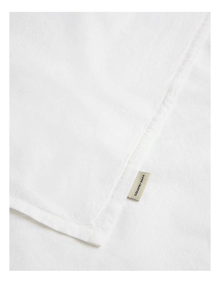 Brae Australian Cotton Single Quilt Cover in White image 2