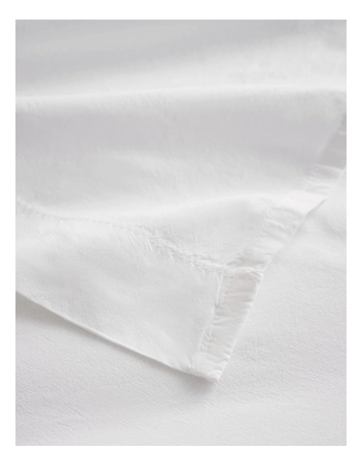 Brae Australian Cotton Double Flat Sheet in White image 3