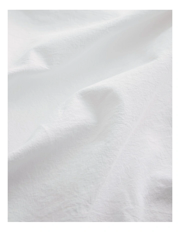Brae Australian Cotton Double Flat Sheet in White image 5