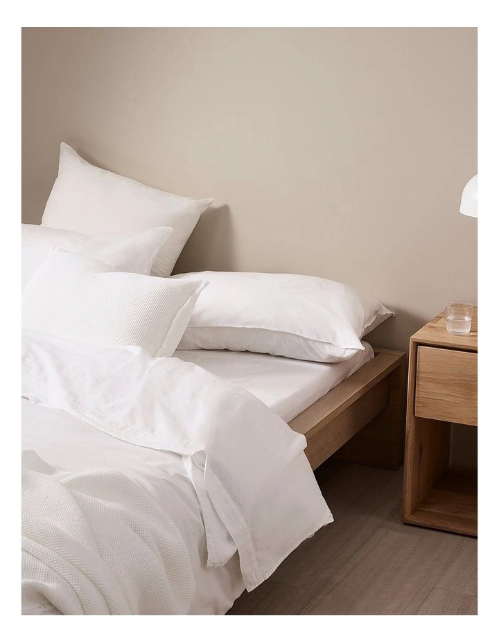 Brae Australian Cotton King Flat Sheet in White image 3
