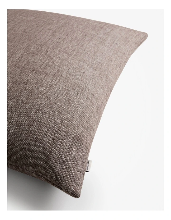 Cove Linen Cushion 60x60cm in Chocolate image 3