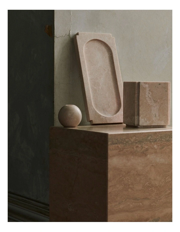 Country Road Fay Pillar Candle Holder In Sand MYER