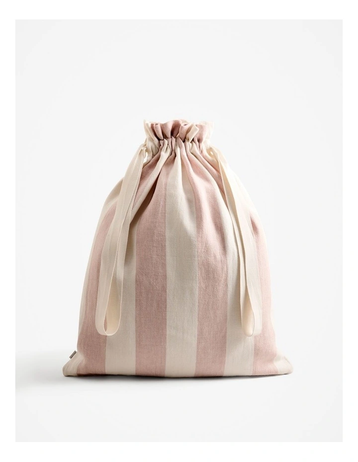 Linen Gift Sack in Pink Salt image 1