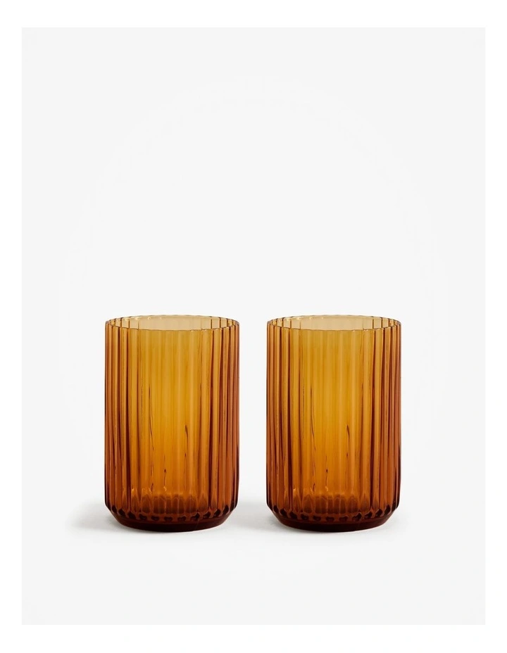 Vivi Tumbler Set Of 2 in Amber image 1
