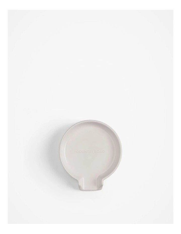 Demm Stoneware Spoon Rest in Snow image 1