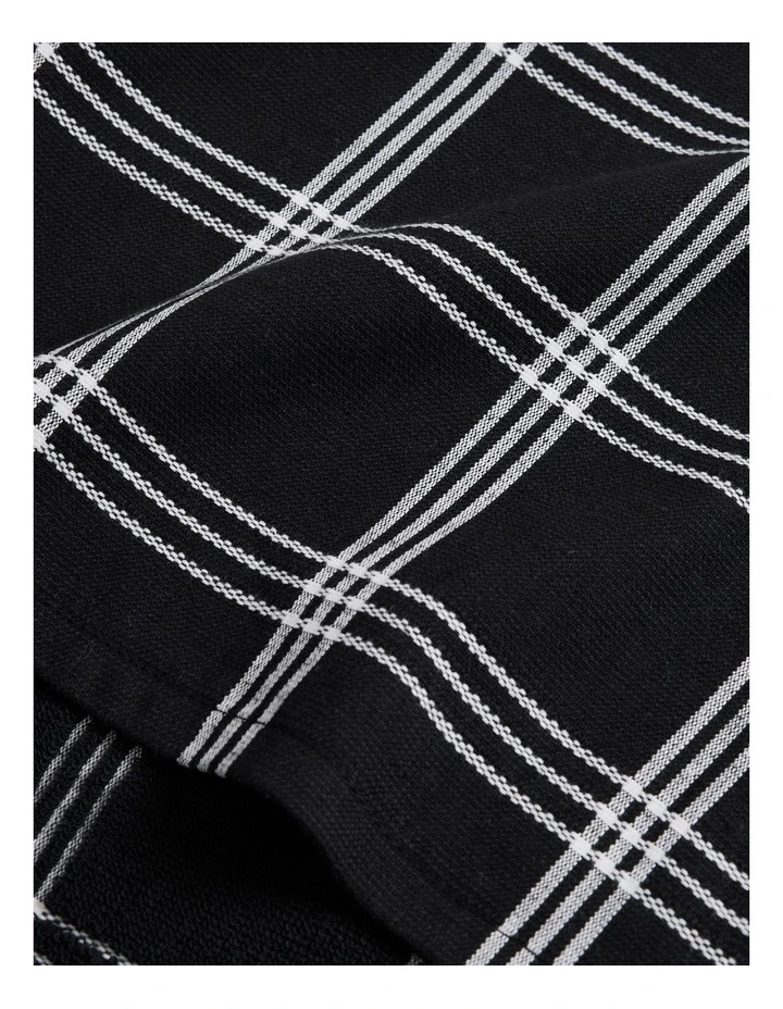 Xave Australian Cotton Tea Towel Pack Of 3 in Black image 3