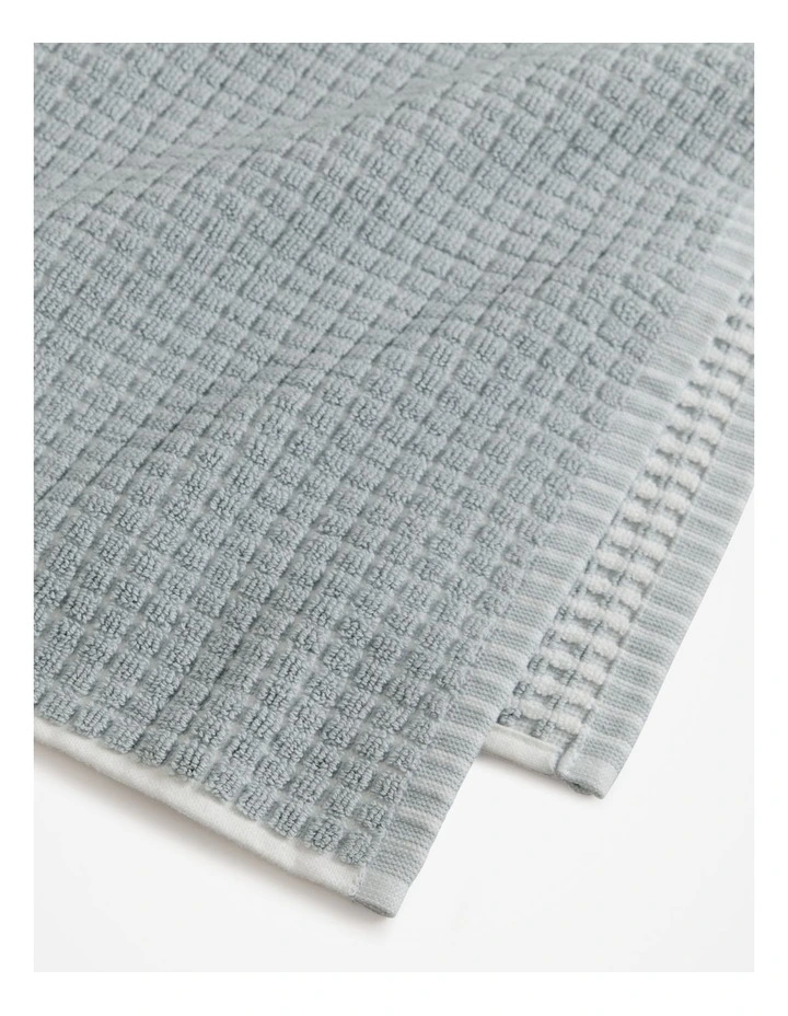 Luma Australian Cotton Bath Mat in Pale Chambray image 2