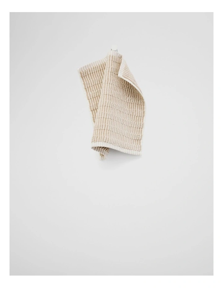 Pippa Australian Cotton Face Washer in Natural image 1