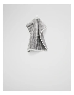 Pippa Australian Cotton Face Washer in Charcoal Marle