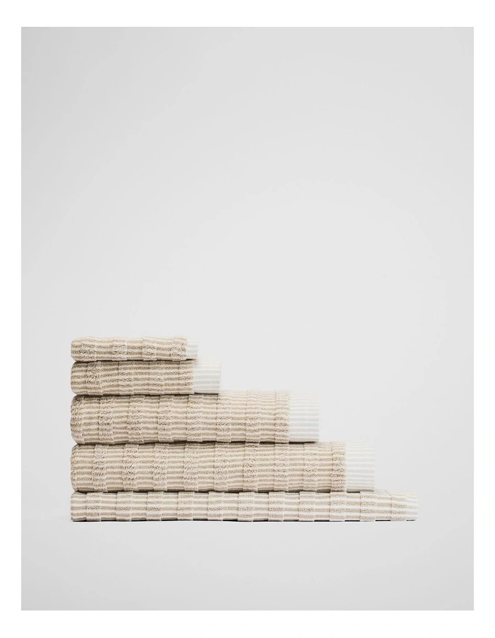 Pippa Australian Cotton Hand Towel in Natural image 3