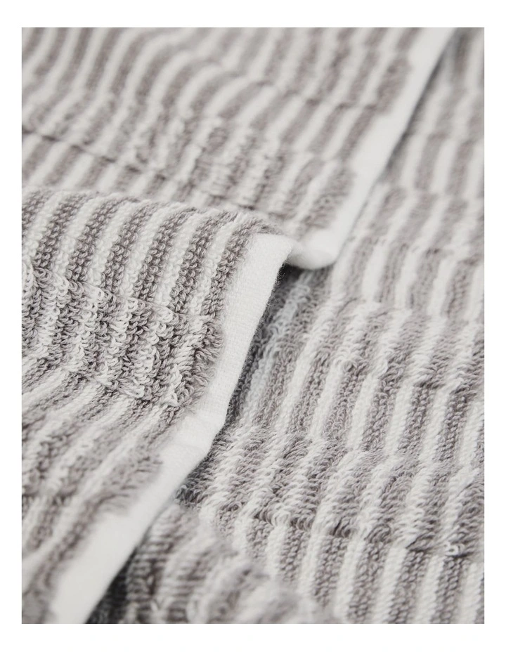 Pippa Australian Cotton Hand Towel in Pale Grey image 3