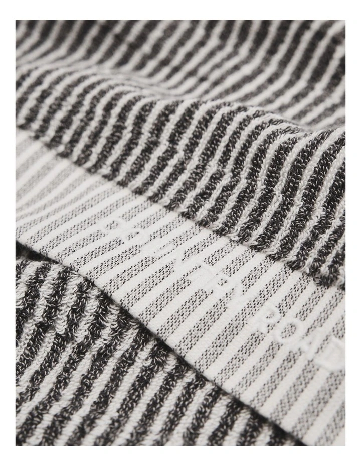 Pippa Australian Cotton Hand Towel in Charcoal Marle image 3