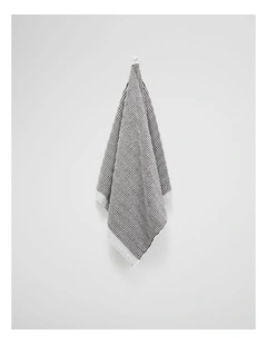 Pippa Australian Cotton Bath Towel in Charcoal Marle