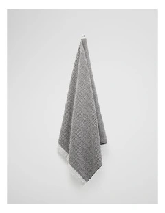 Pippa Australian Cotton Bath Sheet in Charcoal Marle