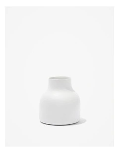 Dane Ceramic Small Vase in Snow