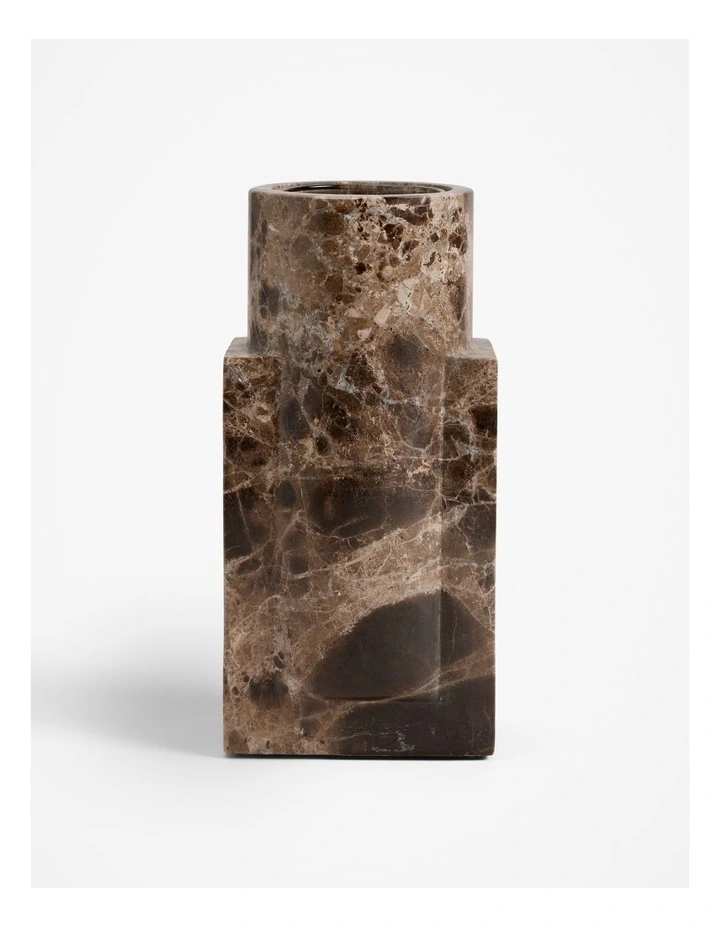Fay Marble Vase in Bracken image 1