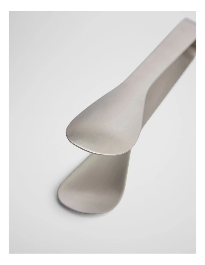 Nolan Small Tongs in Brushed Steel image 2