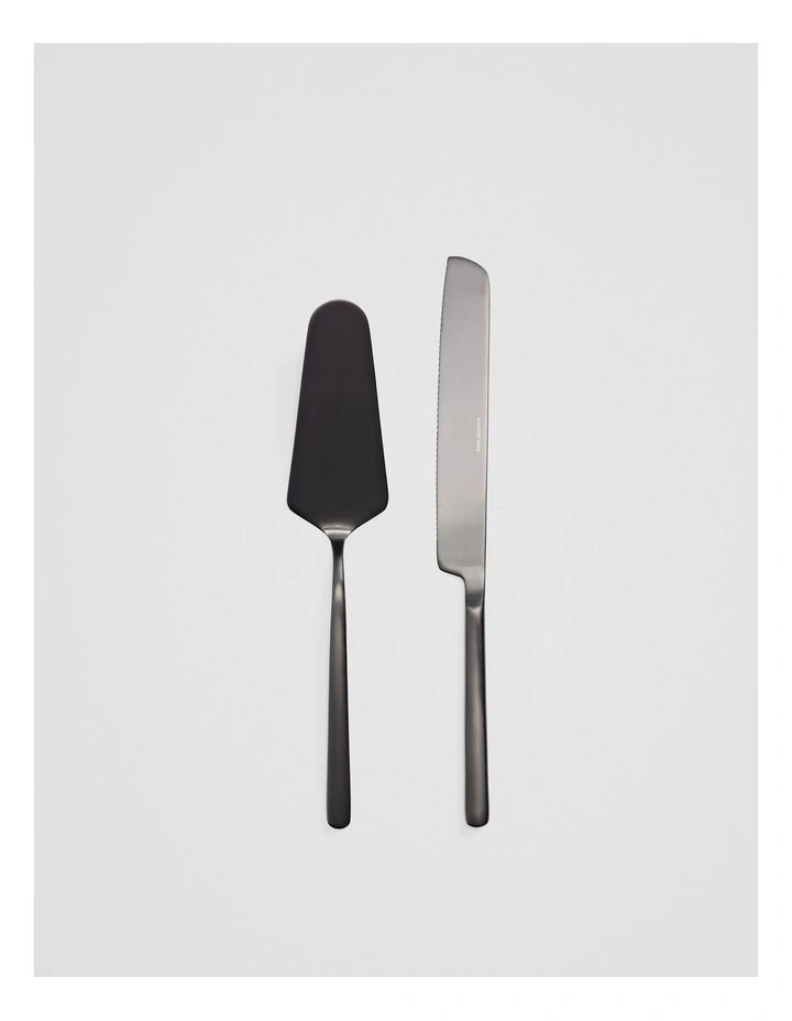 Nolan Cake Serving Set in Graphite image 1