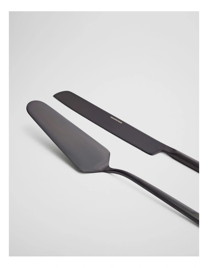 Nolan Cake Serving Set in Graphite image 2