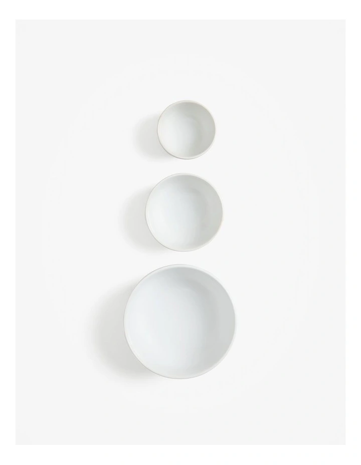 Harford Dip Bowl Set Of 3 in Snow image 4