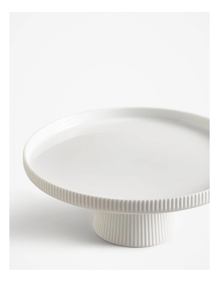 Barwon Small Cake Stand in White image 3