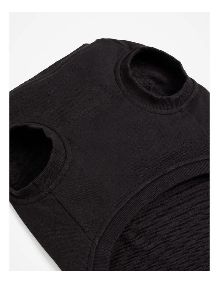 Enzo Australian Cotton Heritage Sweat in Black image 2