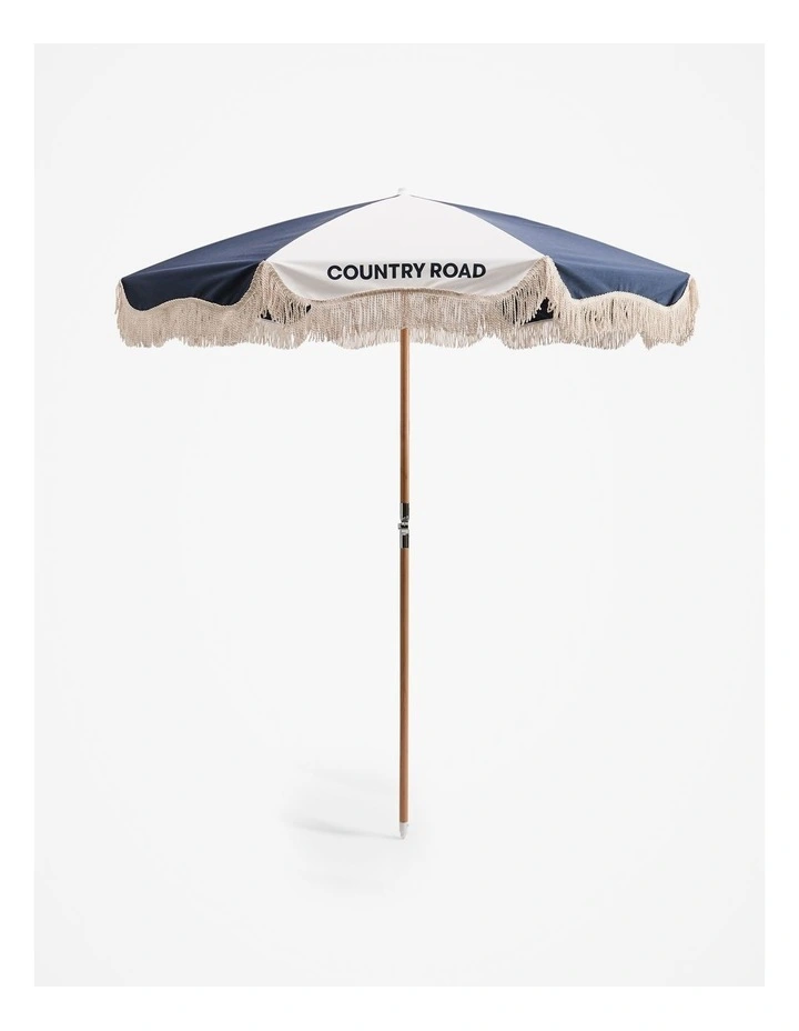 Bondi Beach Towel Umbrella in Navy image 1