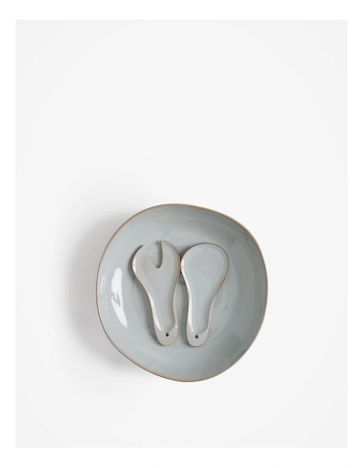 Cobble Serving Set in Mineral Blue image 4