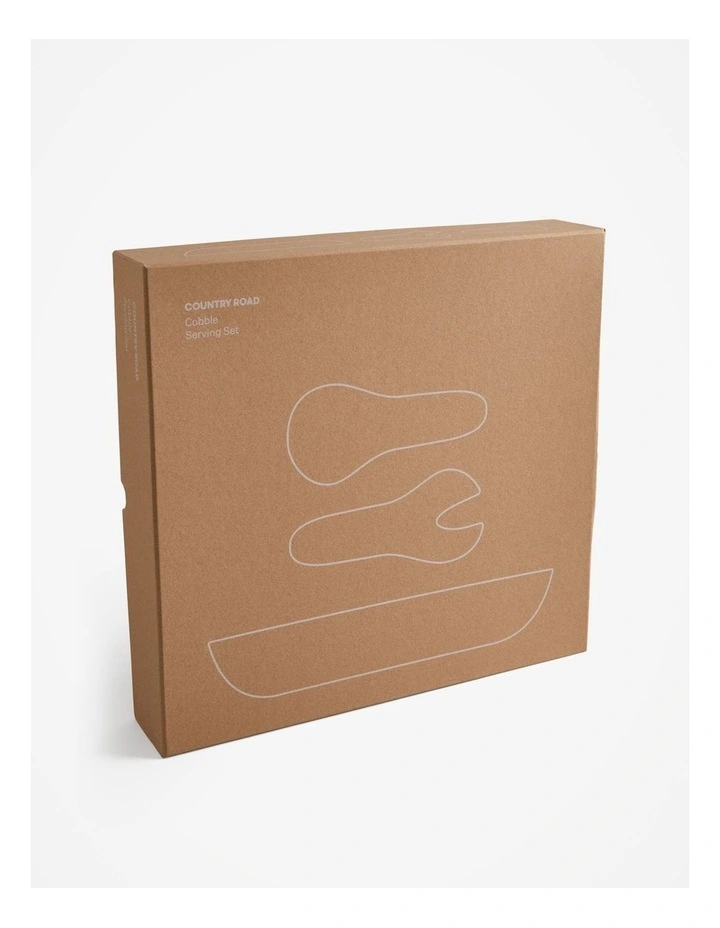 Cobble Serving Set in Mineral Blue image 5