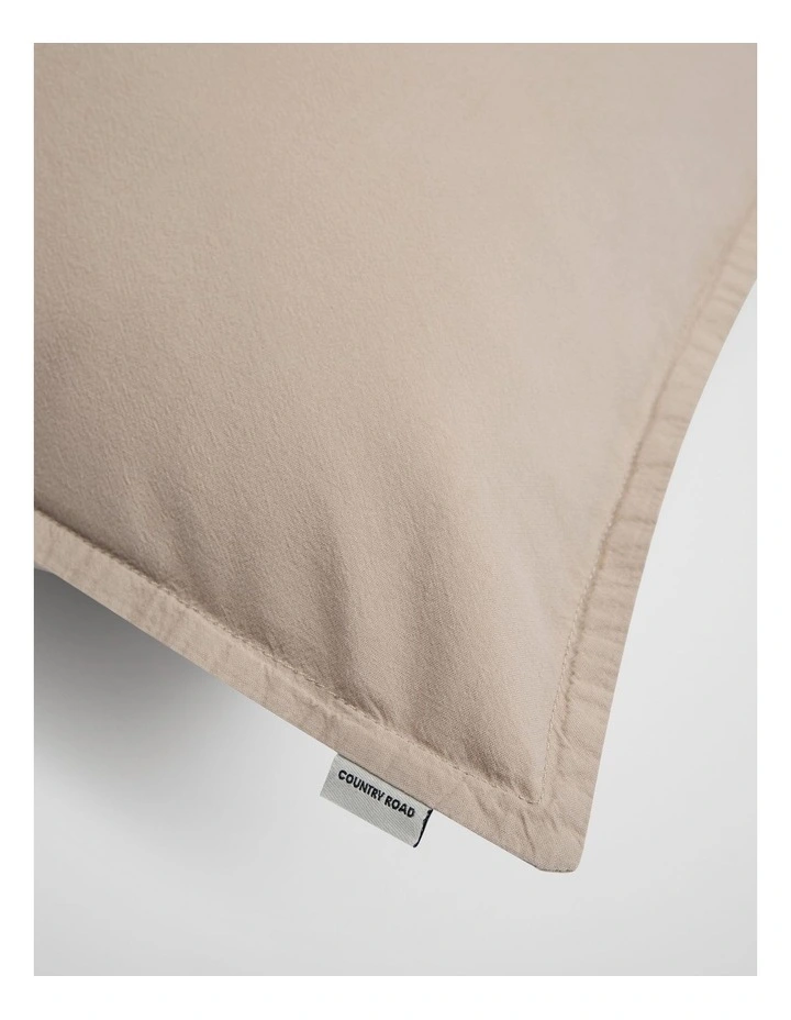 Brae Australian Cotton Pillowcase Pair in Natural image 2
