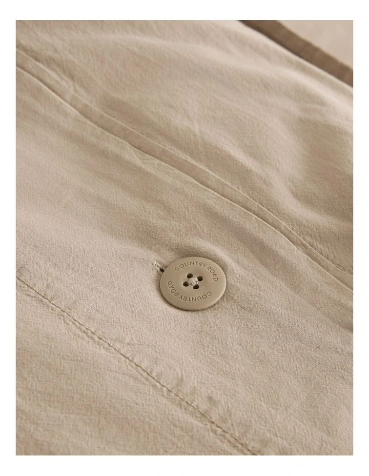 Brae Australian Cotton Queen Quilt Cover in Natural image 3