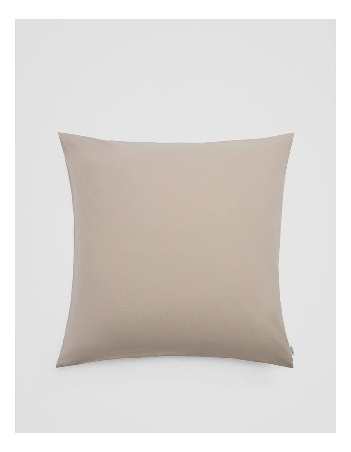 Brae Australian Cotton European Pillowcase in Natural image 1