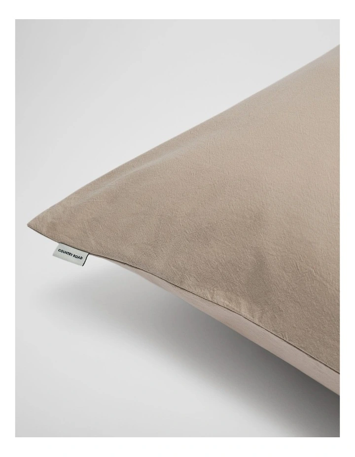 Brae Australian Cotton European Pillowcase in Natural image 2