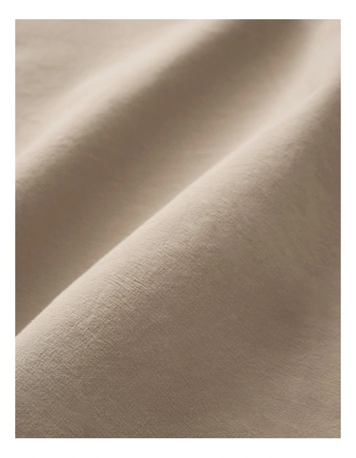 Brae Australian Cotton Queen Flat Sheet in Natural image 5